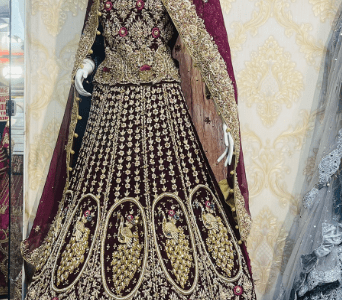 Velvet Bridal Dress For Rent