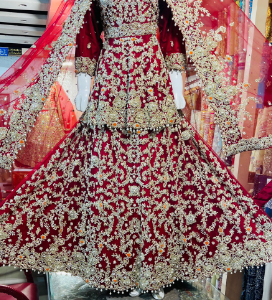 Zouk peplum style lehnga