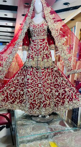 Zouk peplum style lehnga
